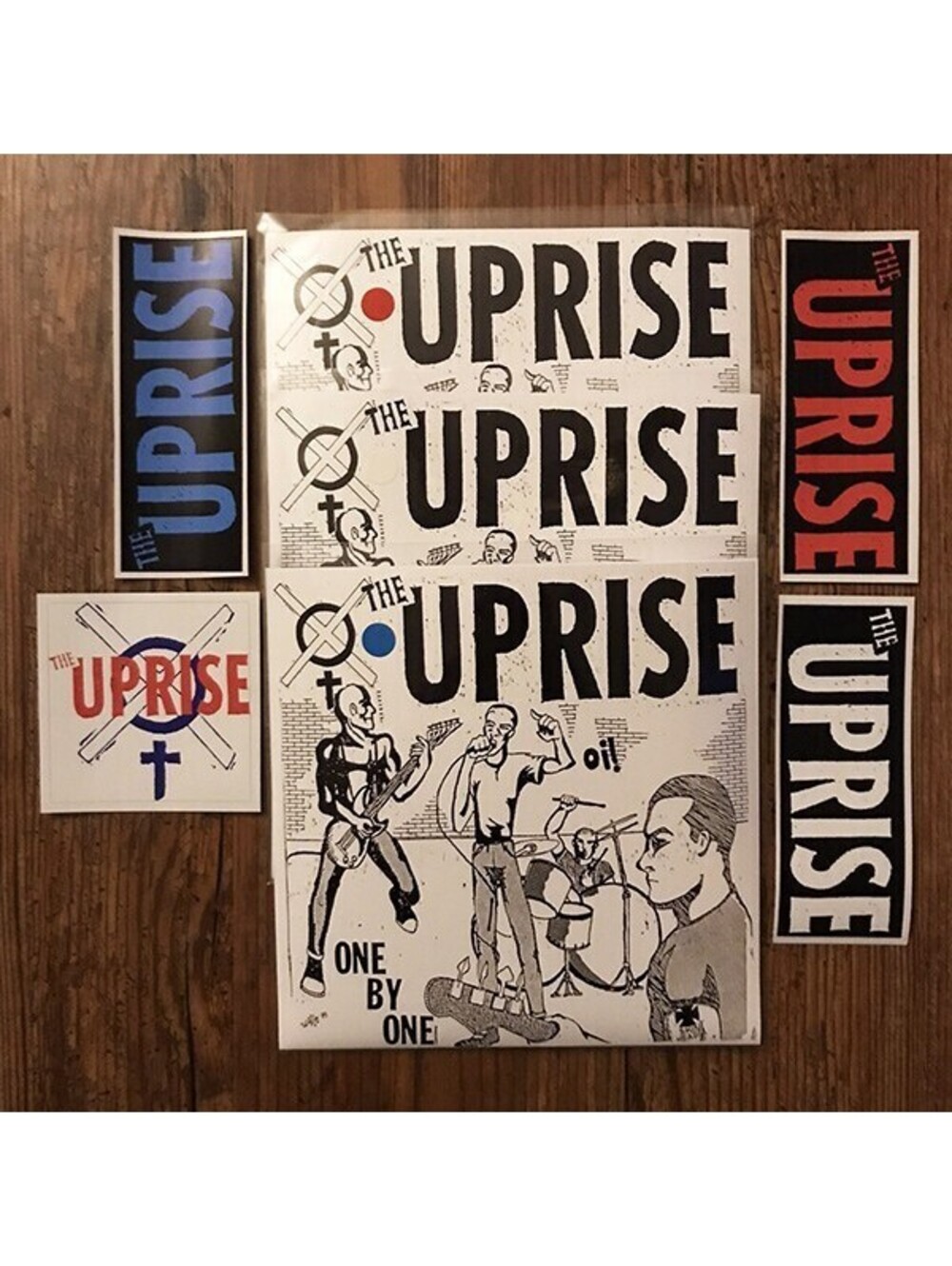 THE UPRISE - ONE BY ONE VINYL RECORD 7" EP (3 RECORD SET) oi! punk hardcore oi